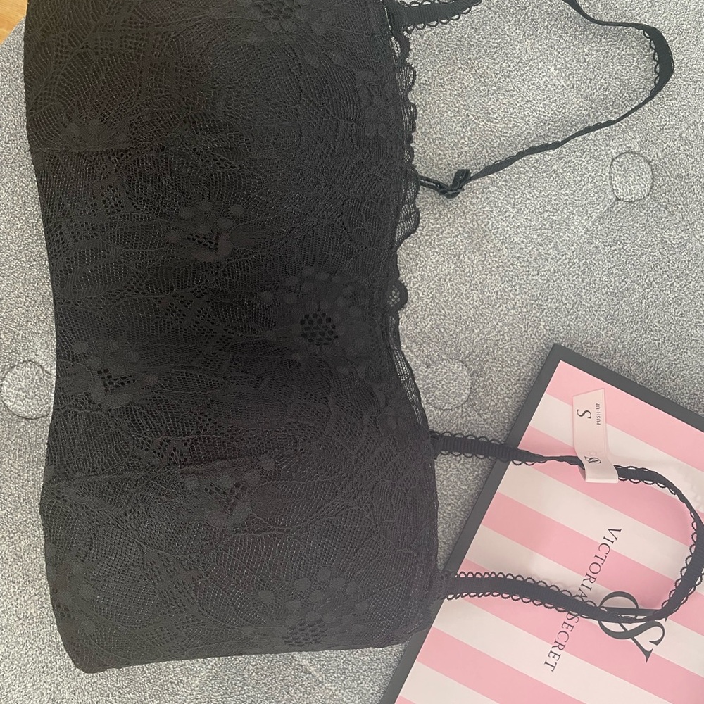Victoria's Secret Black Lace Bralette / Bandeau